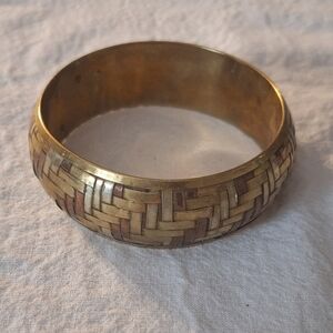 Mixed metals bangle